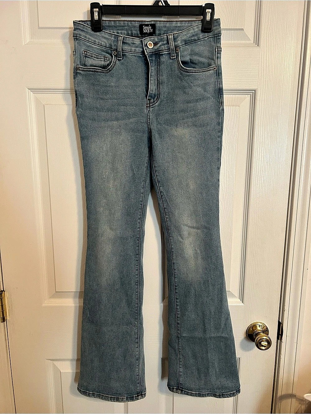 Simple Society Women's Flare Jeans Waist 28 Blue